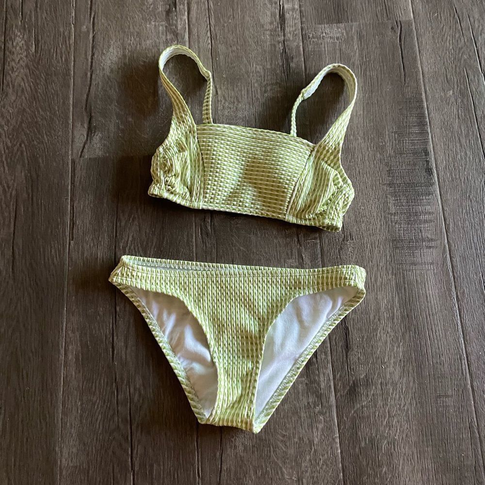 Target Women's Yellow Textured Bikini Set